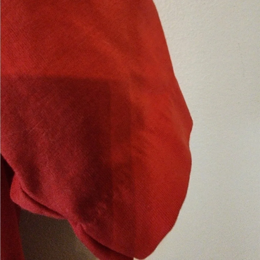 Vintage 70s Adidas Trefoil Polo Spellout pocket Large red